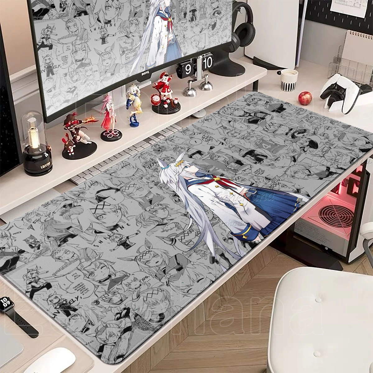 Anime Umamusume Oguri Cap Mouse Pad Kawaii Girls Mousemat Office Desk Mat Laptop Rug Gaming Keyboard