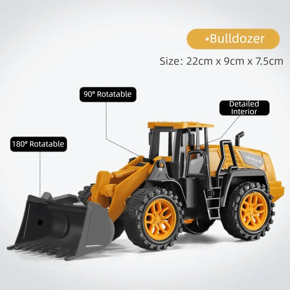 

Alloy Material Engineering Construction Truck Pull Back Car Plastic Construction Dump Truck Inertia Sliding Mixer Truck