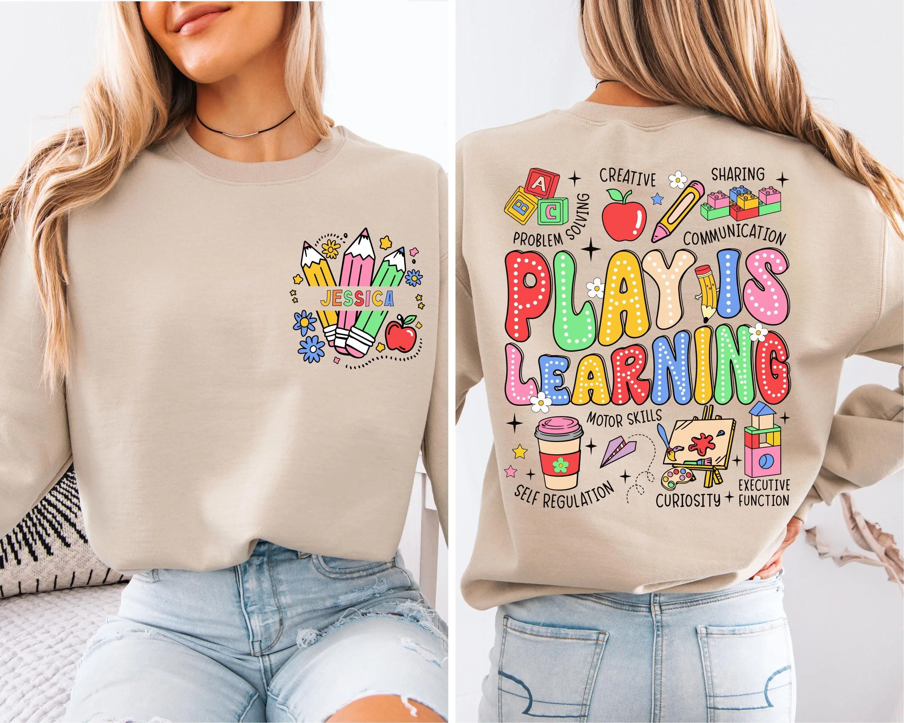 Play Teacher Shirt, Play Therapist T-shirt, Play Is Learning Shirt, Preschool Teaching, Kindergarten Teacher Shirt