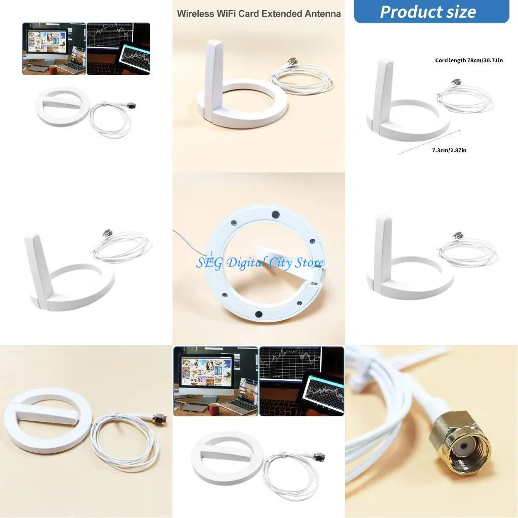 

U75B Omnidirectional Antennae Extension Cable SMA Connection For Wireless WIFI Card