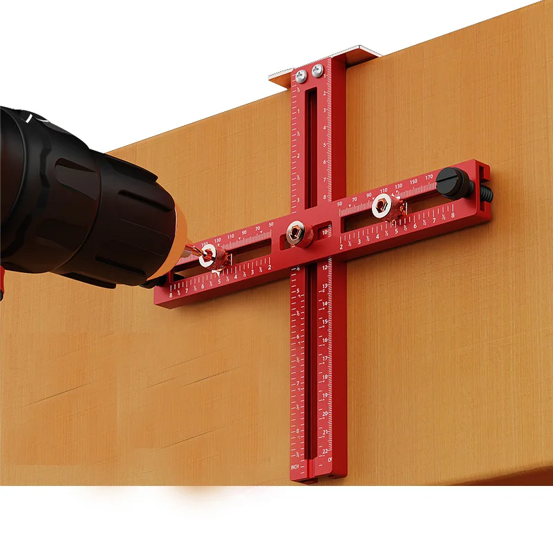 

High quality drawer door handle installation fixture saves time furniture installation aluminum alloy cabinet hardware