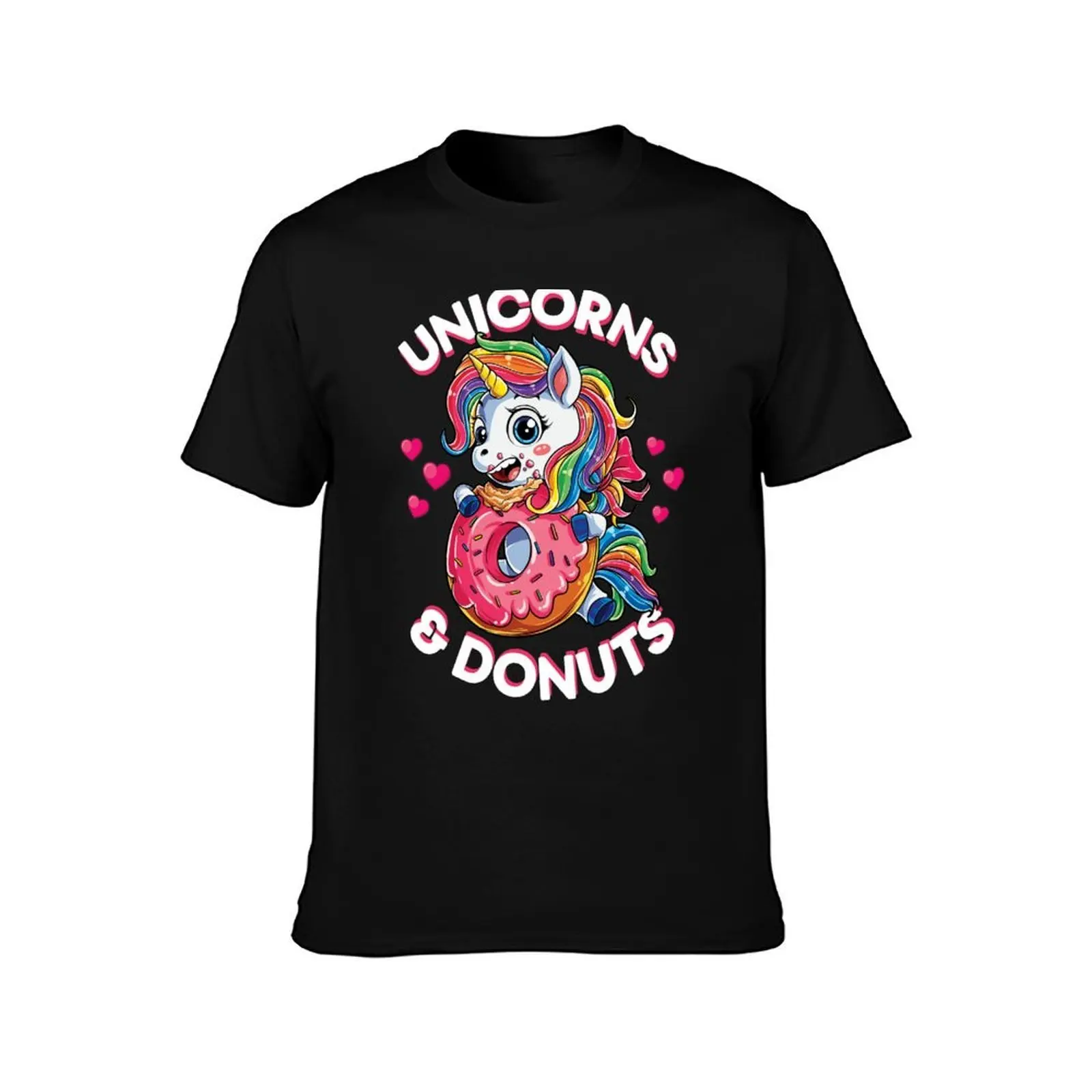 Doughnicorn Unicorn Eating Donut T shirt Girls Kids Rainbow Squad Cute Gifts Party T-Shirt