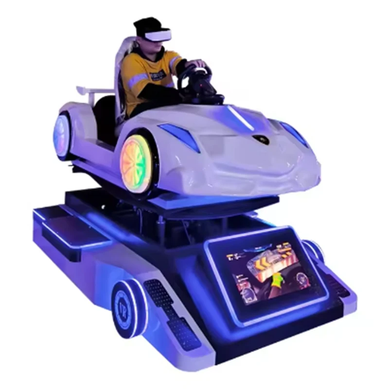 جديد VR Play Station Equipment Theme Amusement Park 9D Videos Gaming Chair Racing Simulator