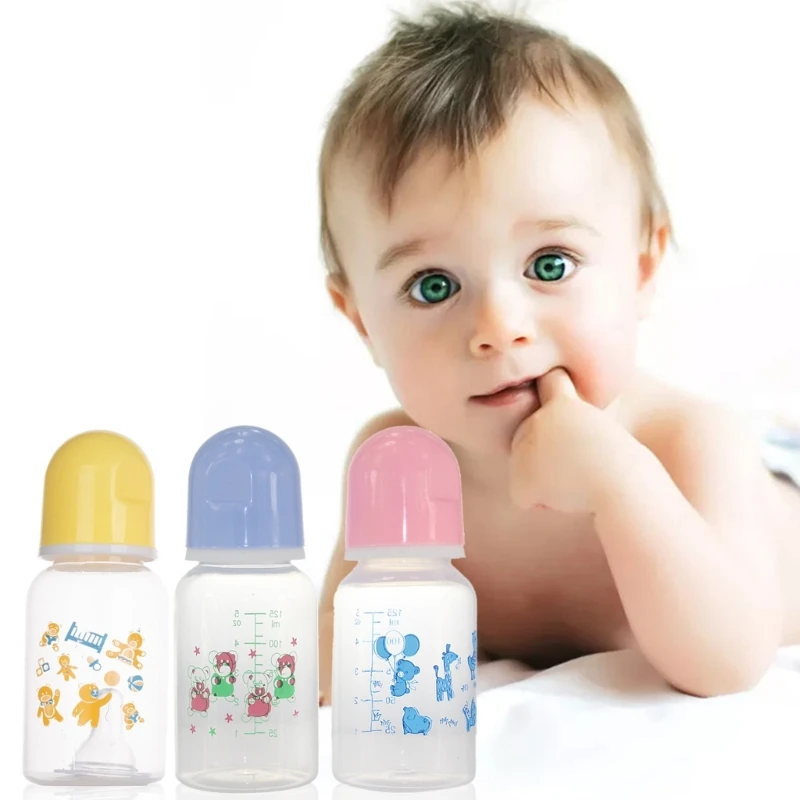 Mamadeira portátil segura do bebê, Cuidados enfermagem recém-nascidos, Upgrade Infant Baby Bottle, Suco frutas, BPA D5QA