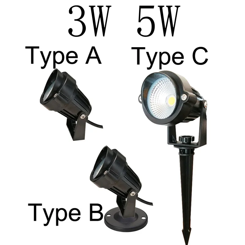 Waterproof Landscape led Lawn light DC12V AC110V 220V Landscape Spot Light IP65 outdoor led light 3W 5W 10W garden lamp