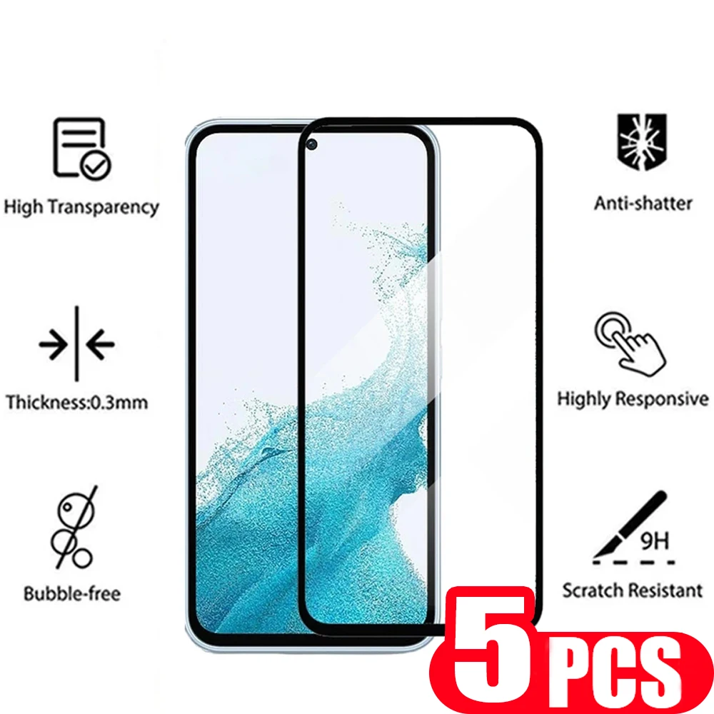 

Защитное стекло 9D для Samsung Galaxy A54 M54 A53 M53 A52 A52S M52 M51 M62 A73 A72 A11 M11 A51 A71 A71S A91, пленка из закаленного стекла, 5 шт.