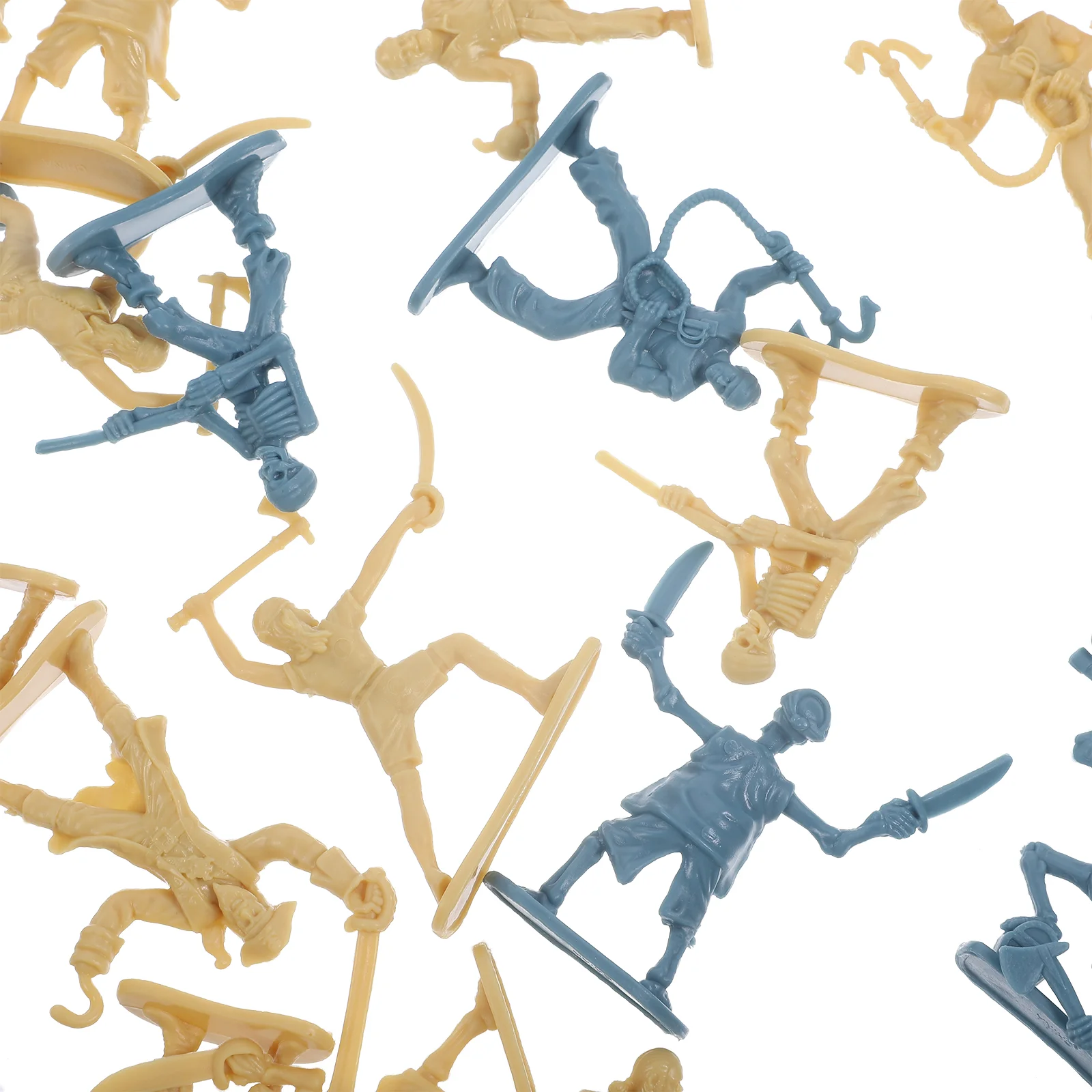 100 szt. Zestaw Pirackich Żołnierzy Figurki Akcji Wojownik Piracki Mini Zabawki Figurki Żołnierzy Modele Akcji Zabawki