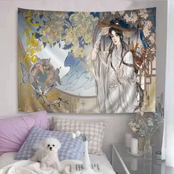 Tian guan ci fu Cartoon Tapestry Art Science Fiction Room Home Decor Wall Hanging Sheets