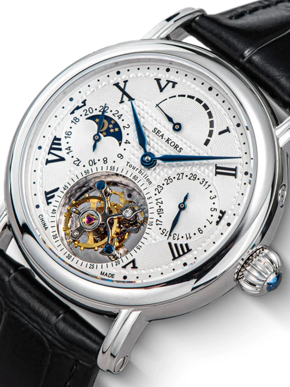 ST8007 Tourbillon movement mechanical business fashion men's watch