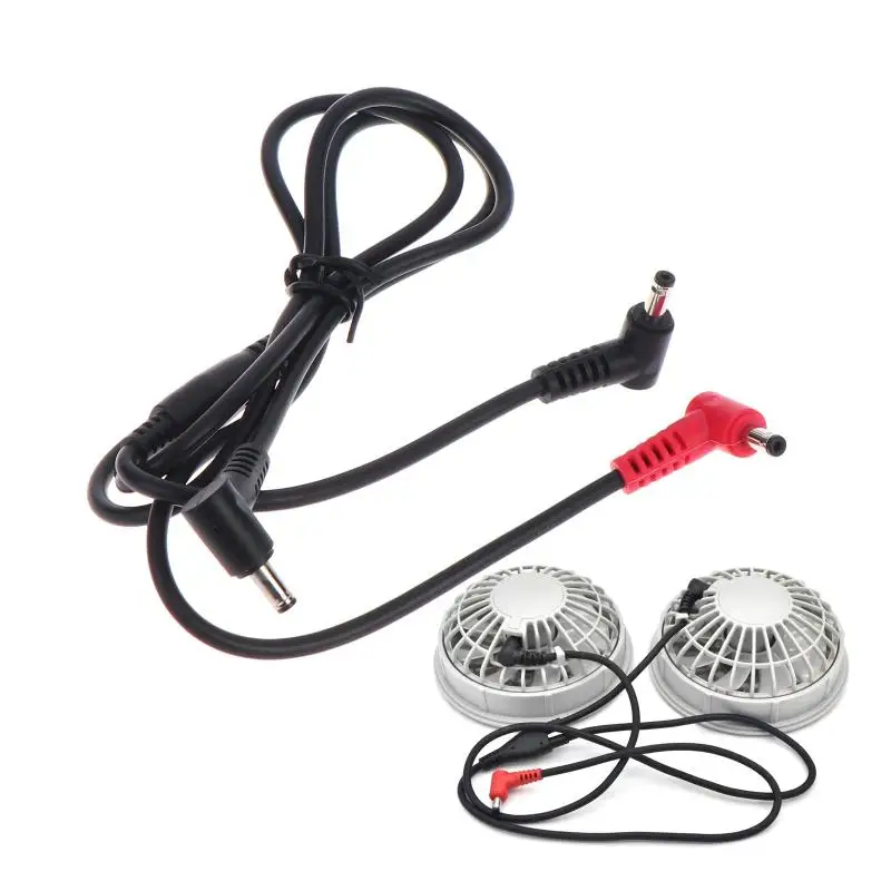 【C】Summer Cooling 7-36V Three Line Connection Cable USB Adjustable Gear Line for Air Conditioning Clothing Fan Accessories