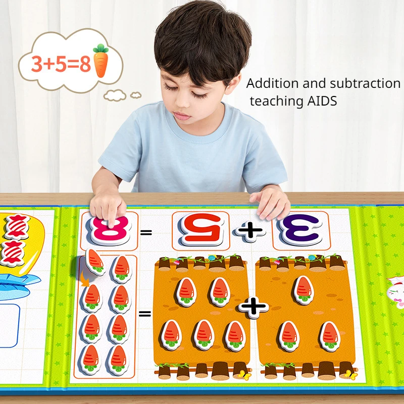 

Montessori Magnetic Math Toys Number Learning Calculate Counting Game Teaching Aid Early Education Arithmetic Toy For Children