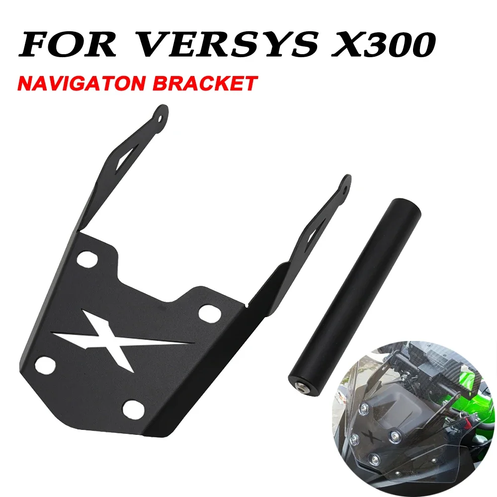 

Motorcycle Navigation Bracket Front Bar Phone GPS Stand Fits for Kawasaki Versys X300 17-19