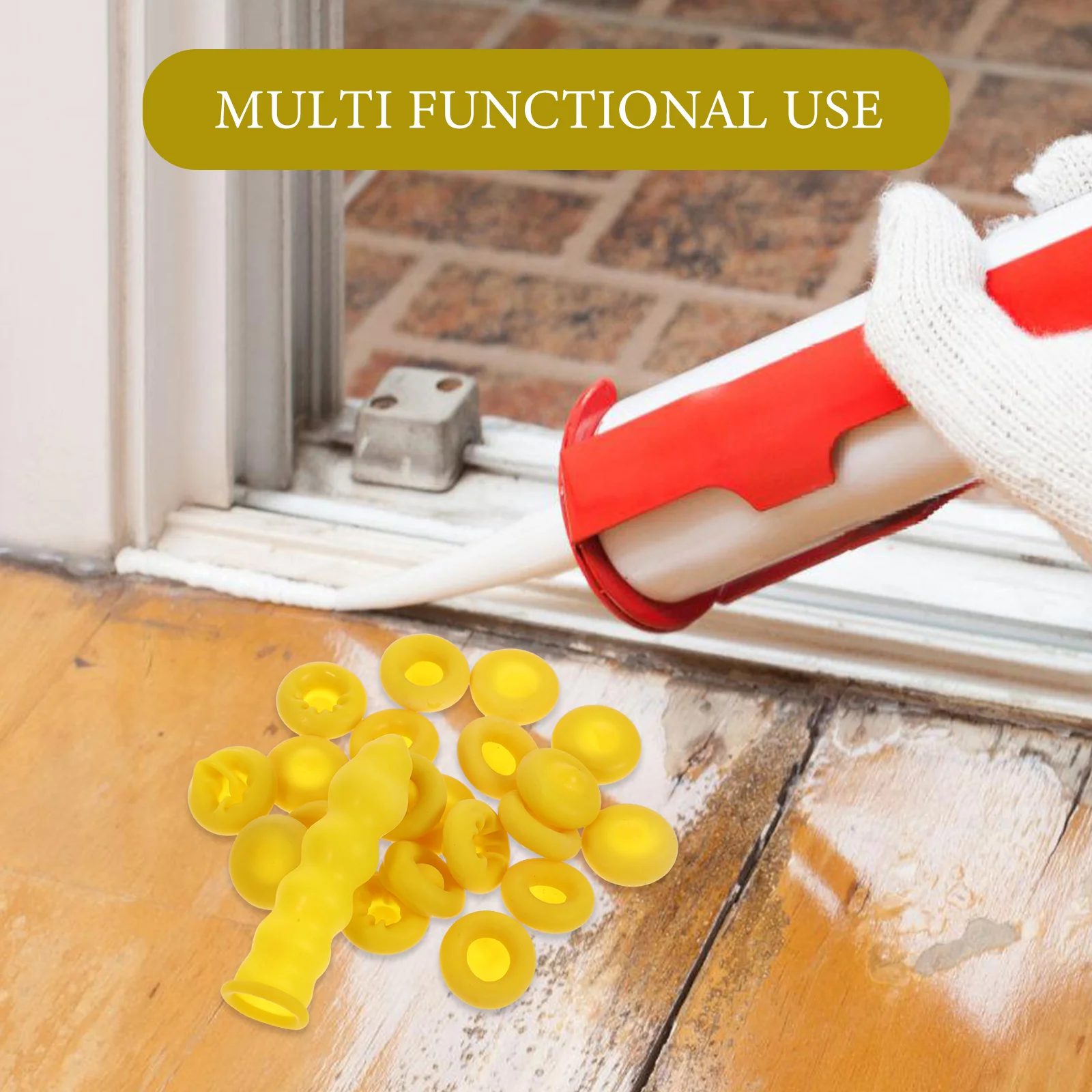Bouchons d'économie de calfeutrage, 20 pièces, Excellent effet d'étanchéité, utilisation à Long terme, couvercles de tubes de calfeutrage, embouts de tubes de calfeutrage