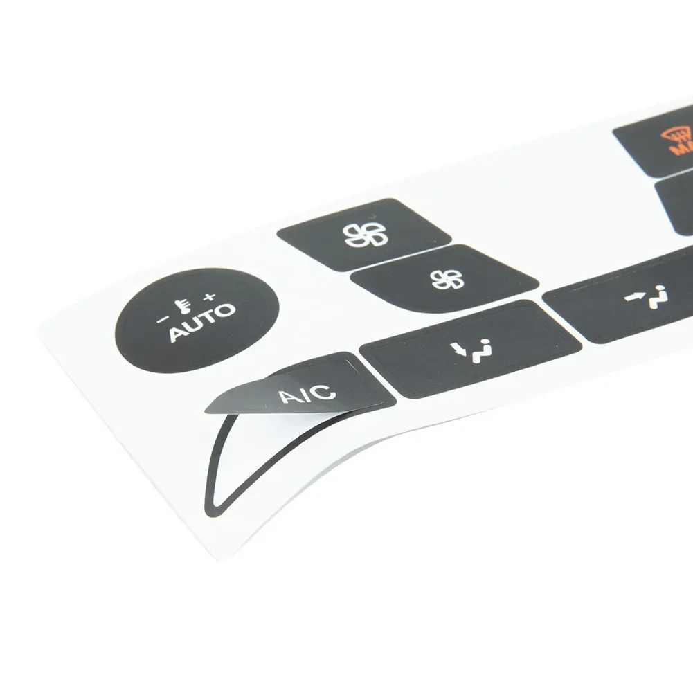 Pulsante riparazione adesivo Car Center Console A/C pulsante di controllo del clima riparazione decalcomanie adesivi per Ford Focus 1999-2005