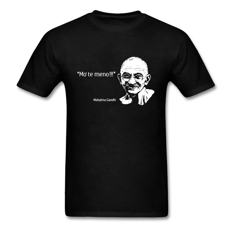 Hot New 2025 Summer Fashion T-SHIRT MAGLIETTA GANDHI CITAZIONE FUNNY Tee Shirt