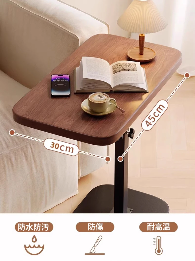 طاولة جانبية للمنزل، رف بجانب السرير، طاولة قهوة قابلة للرفع، طاولة جانبية للأريكة، طاولة صغيرة لغرفة المعيشة وغرفة النوم، طاولة شاي