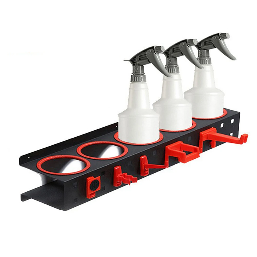 

For Car Wash Bottles Car Detailing Rack Spray Bottle Rack Car Care Supplies 53.5*11*8cm Space Maximizing Design