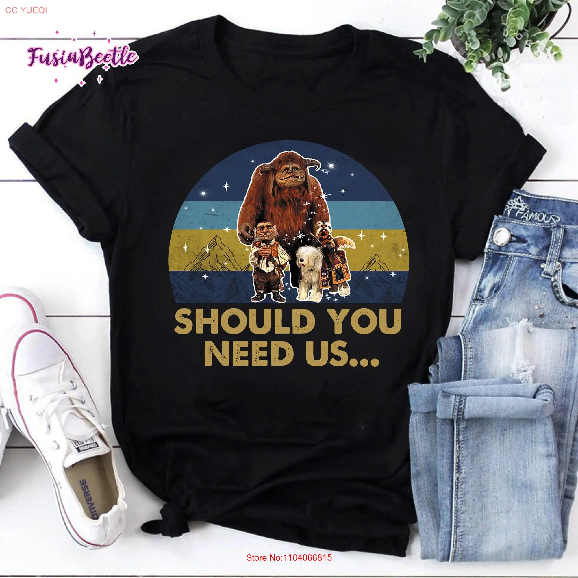 Labyrinth Should You Need Us Vintage T Shirt And Friends Movie Fan long or short sleeves