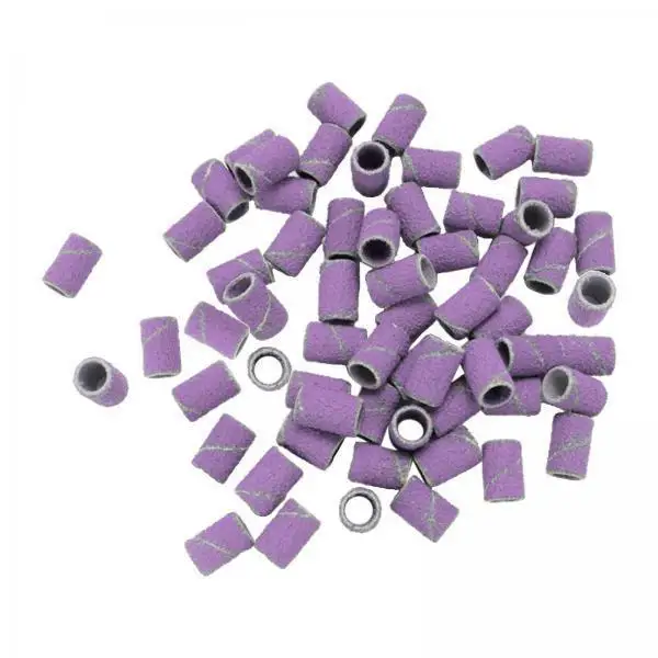 Sanding Bands 100pcs 6mm Mesh Manicure Tool Nail Drill Bit File Art Cuticle Remover for Nail Care Set Accessories