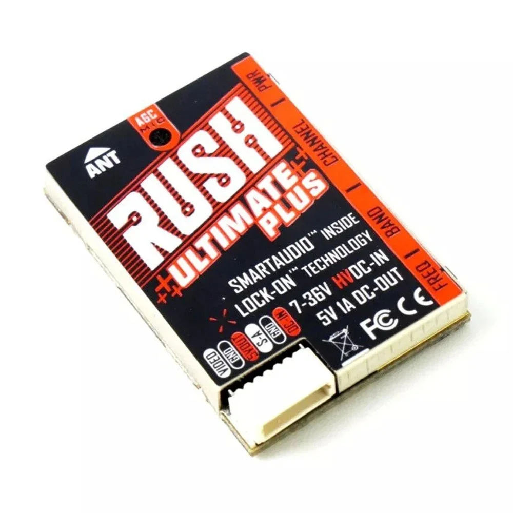 RUSH TANK Ultimate PLUS 7-36V 5.8GHZ 48CH/37CH Pitmode/25mW/200mW/500mW/800mW Video Transmitter VTX  Description: 1. The RUSH Ta