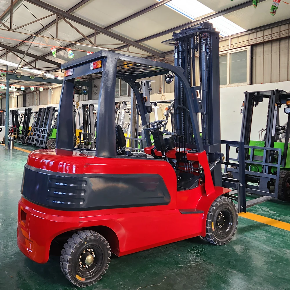 All Terrain 4 Wheel Electric Forklift 2.5ton Multifunctional Portable Electric Small Forklift