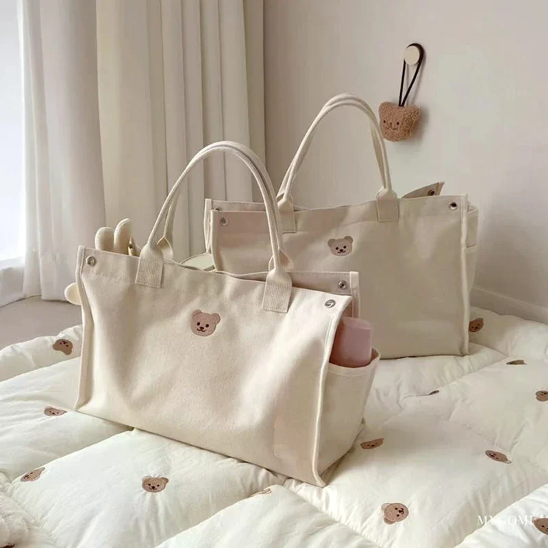 

New Multifunctional Large Capacity Travel Mother And Baby Bag Portable Canvas Mother And Baby Bag