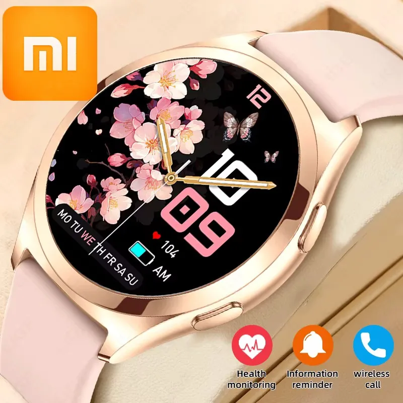 

Xiaomi Smart Watch Ladies Bluetooth Call Custom Dials Heart Rate Women's Health Monitor Waterproof Music Sports Smartwatch