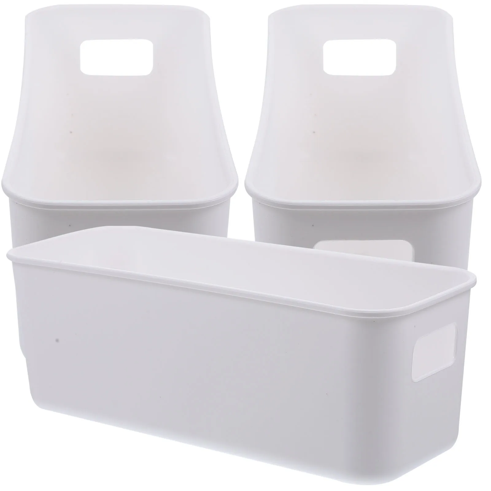 

3Pcs Phone Case Organizer Box Plastic Desktop Storage Container Makeup Sundries Holder for Office Home Desk Storage Box