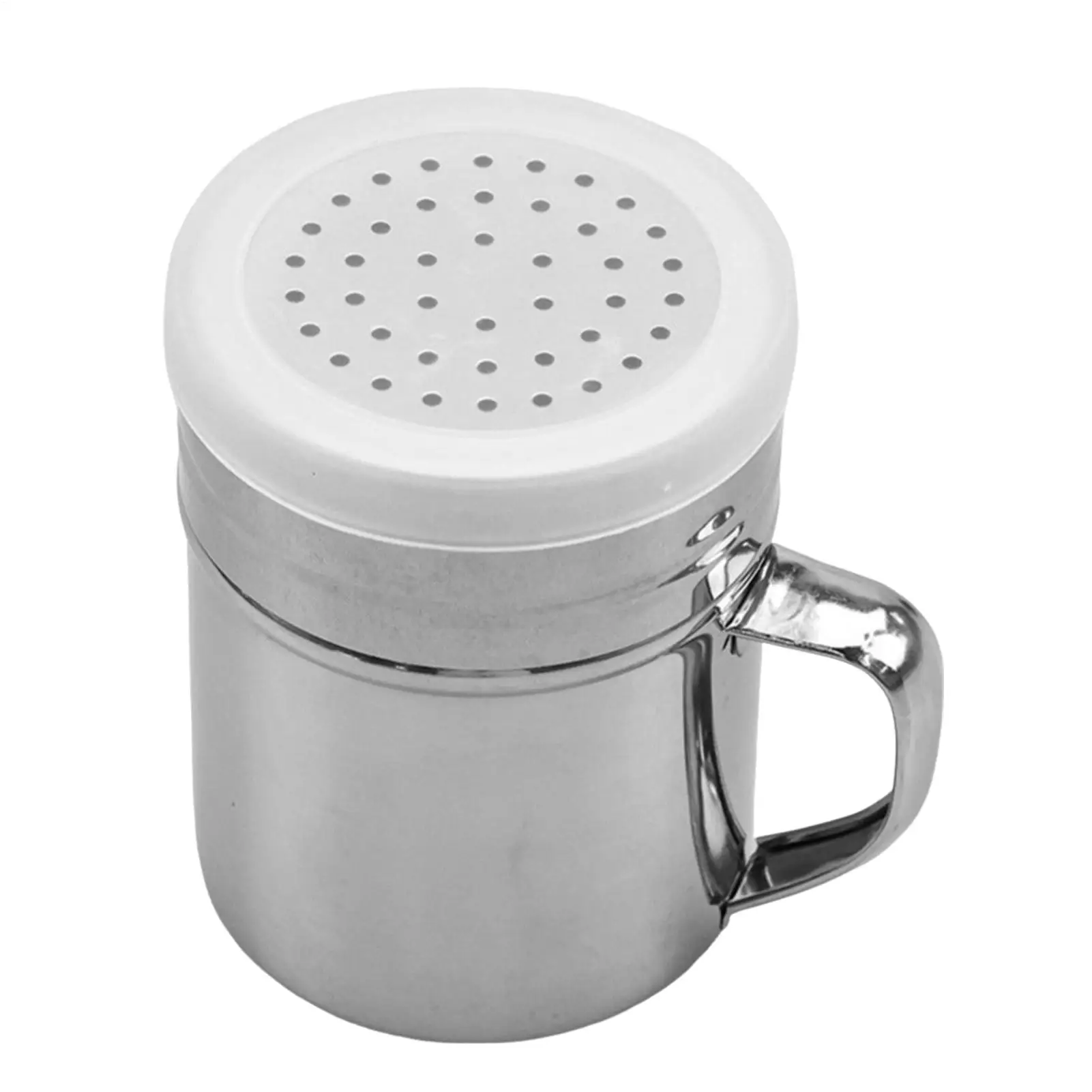 Kitchen Tool With Handle Shaker Pepper Sugar Salt Stainless Steel Dispenser Seasoning Jar powder dispenser pepper shaker