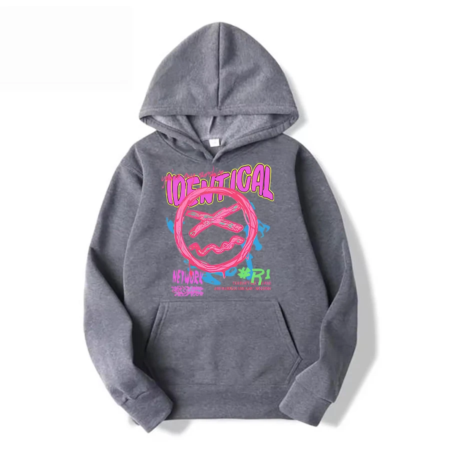 Crew Neck Sweatshirt  Long Sleeve   With a Hat  Printed  Casual  Warm  Stylish   Heavyweight (Fabric Weight 220–320 g/m²)