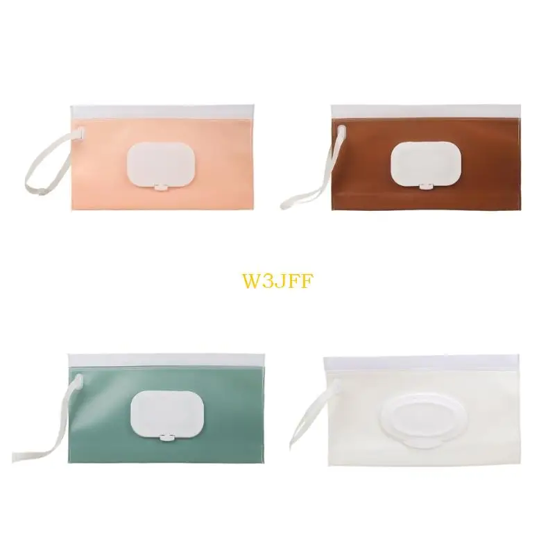 W3JF 5PCS Travel Sized Baby Wipes Reusable Moisture Lock Ergonomic Opening for Single Hand Use