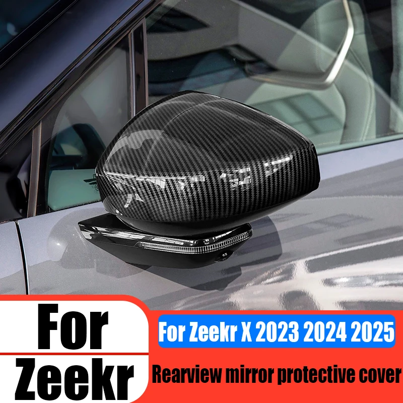 

For Zeekr X 2023 2024 2025 modified rearview mirror protective cover car exterior decoration accessories collision prevention