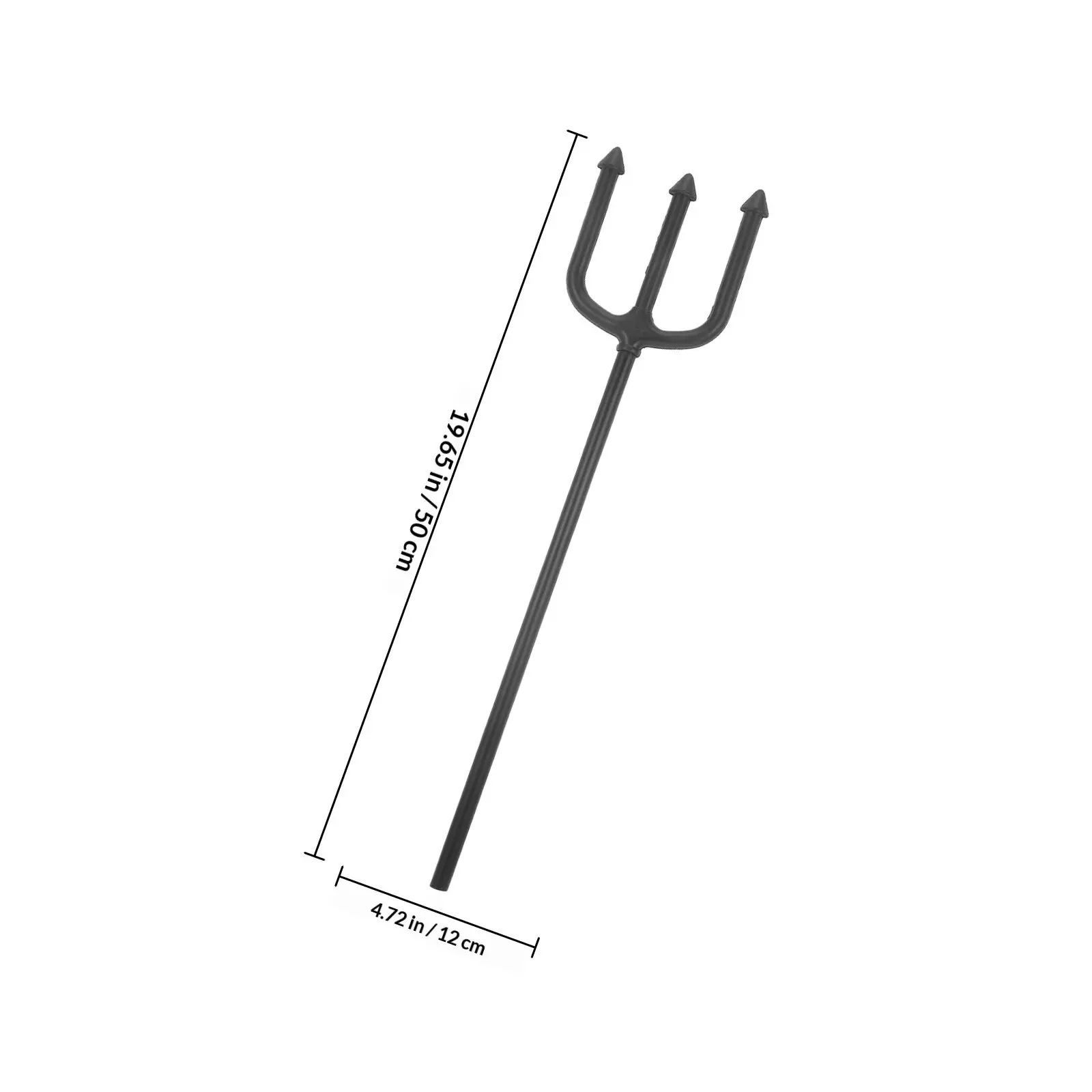 Devil Fork ABS Demon Pitch Fork Prop Halloween Party Cosplay Decorative Halloween Ornaments Stage Performance Accessory
