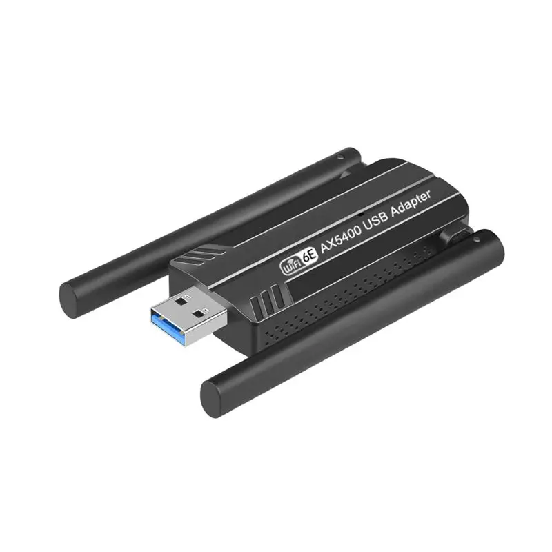 A14G 5400Mbps WiFi 6E Network Card USB 3.0 WiFi Adapter Tri-Band 2.4G 5G 6G Wifi Receiver Dongle for 10 11 Driver