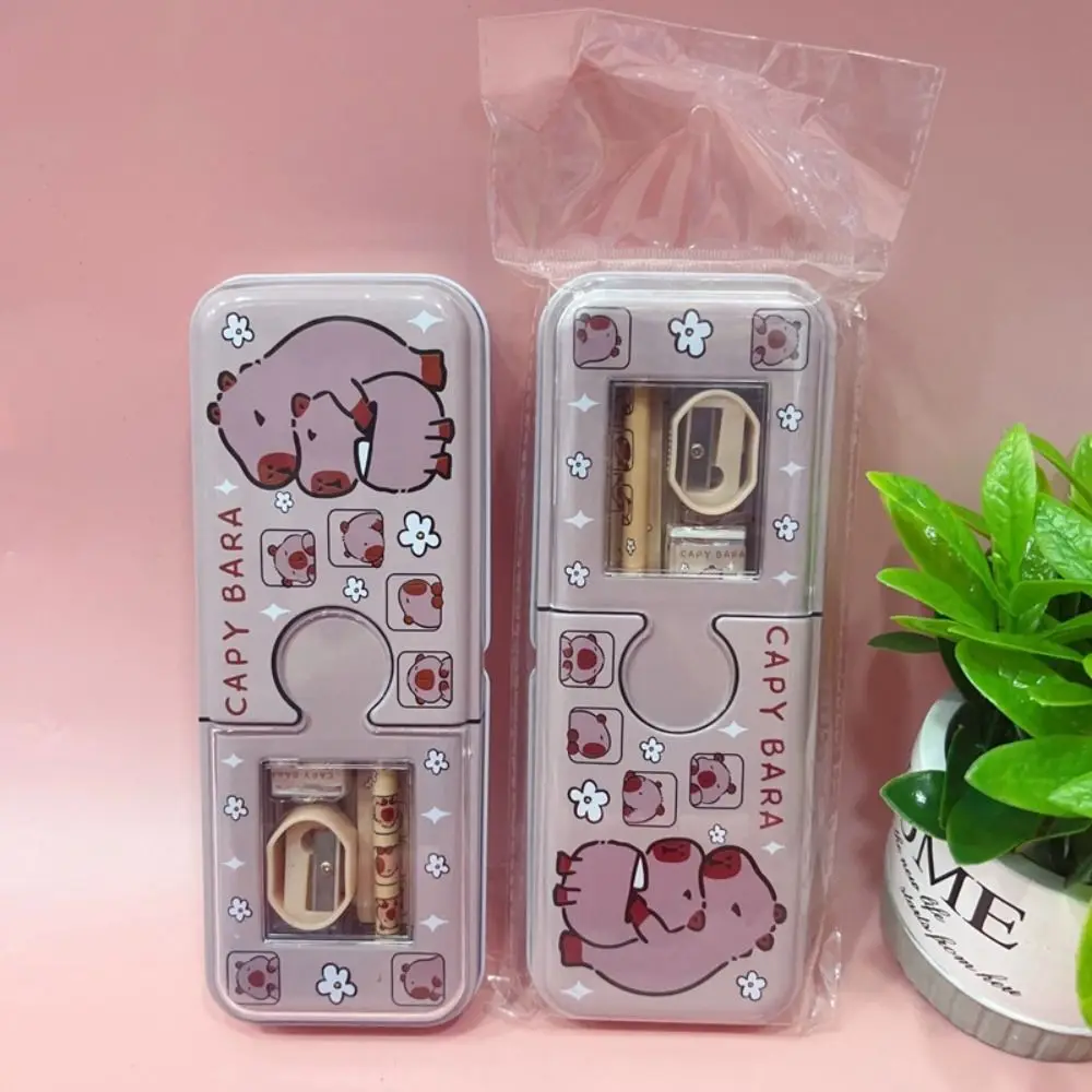 Metal Capybara Stationery Set Students Prize Back to School Gift Back-to-school Gift Kit Birthday Present School Supplies