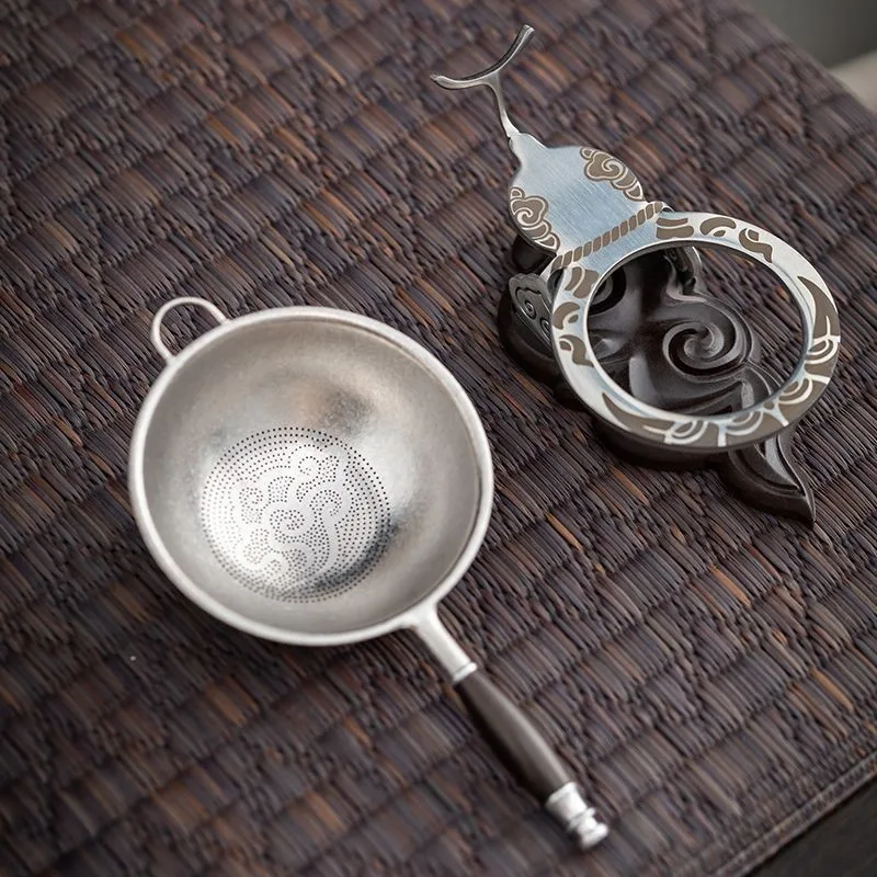 Pure Titanium Made Tea Leak Tea Filter Thousand Hole Integrated Filter Screen Tea Filter Tea Ceparator Cup Filter Screen ZJ238