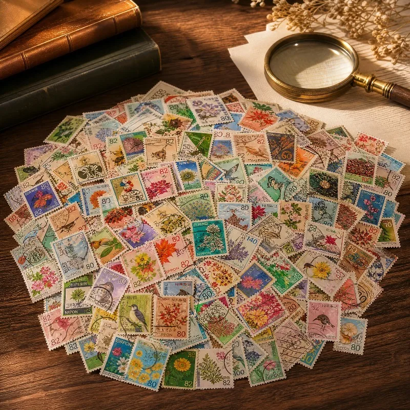 1000Pcs/lotJapan Postage Stamps Used with Post Mark Good Condition Collection