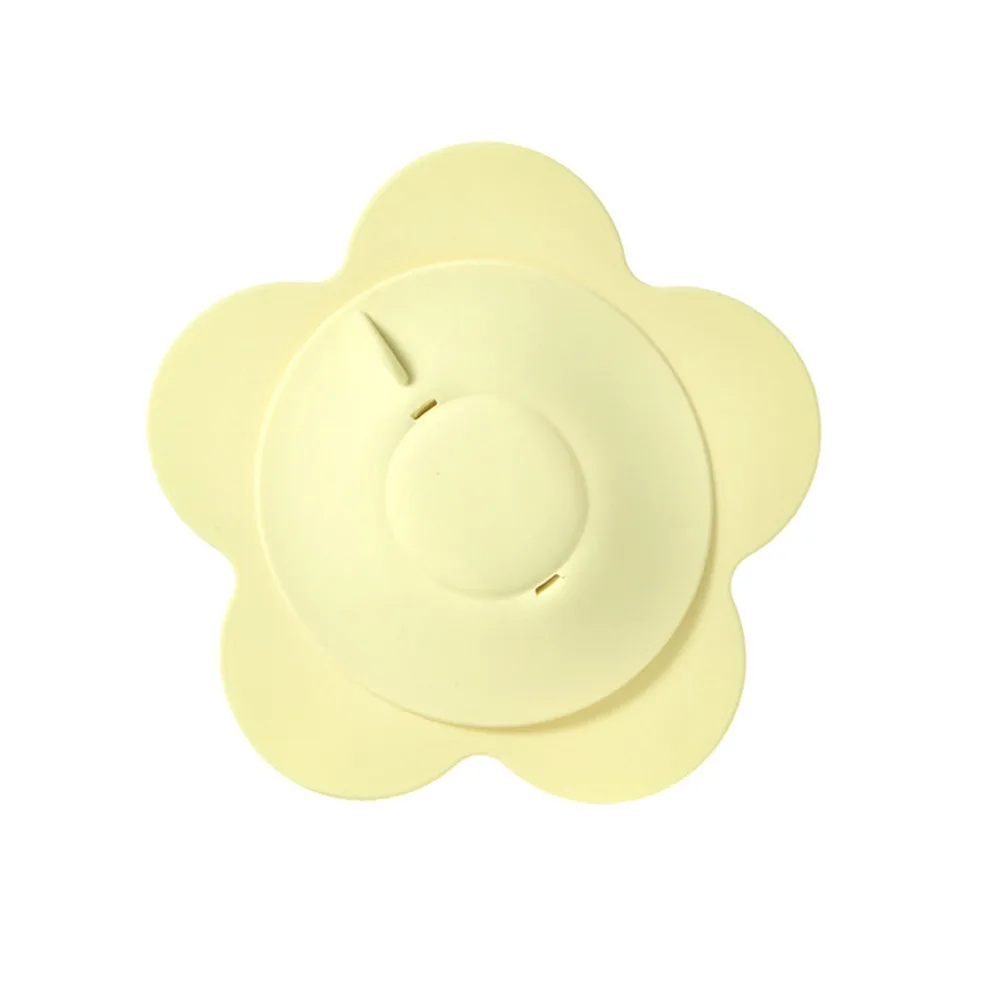 Press-to-Seal Silicone Sink Stopper Reusable Odor Blocking Drain Plug Flexible Structure Flower Shaped Sink Drain Cover