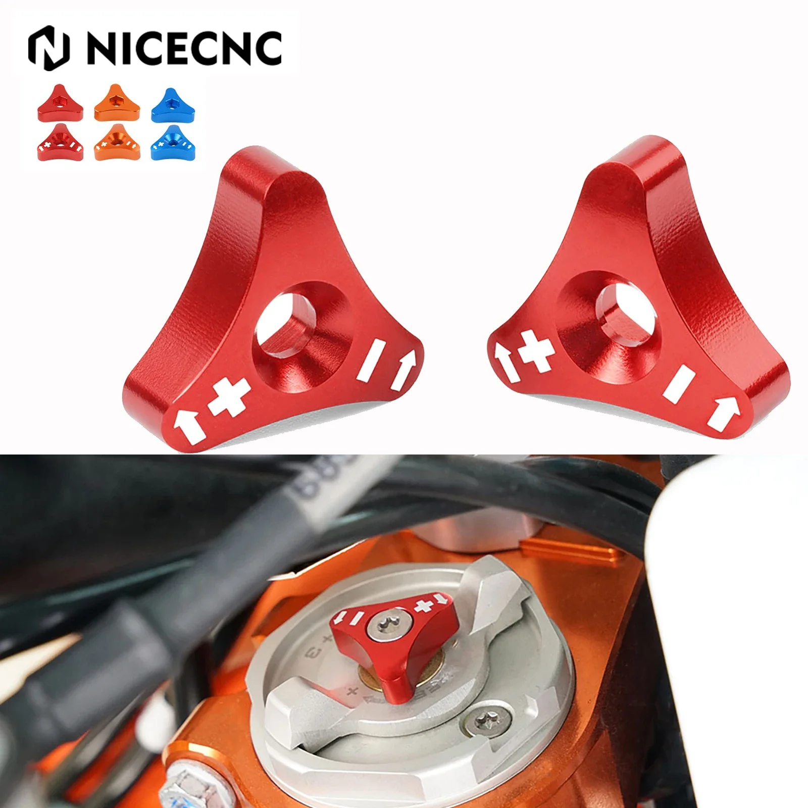 

NICECNC For Beta 300RR RR300 RR 300 250 350 390 430 450 480 2013-2021 390 430 500 RR-S 2017-2018 48mm Front Fork Knob Adjuster