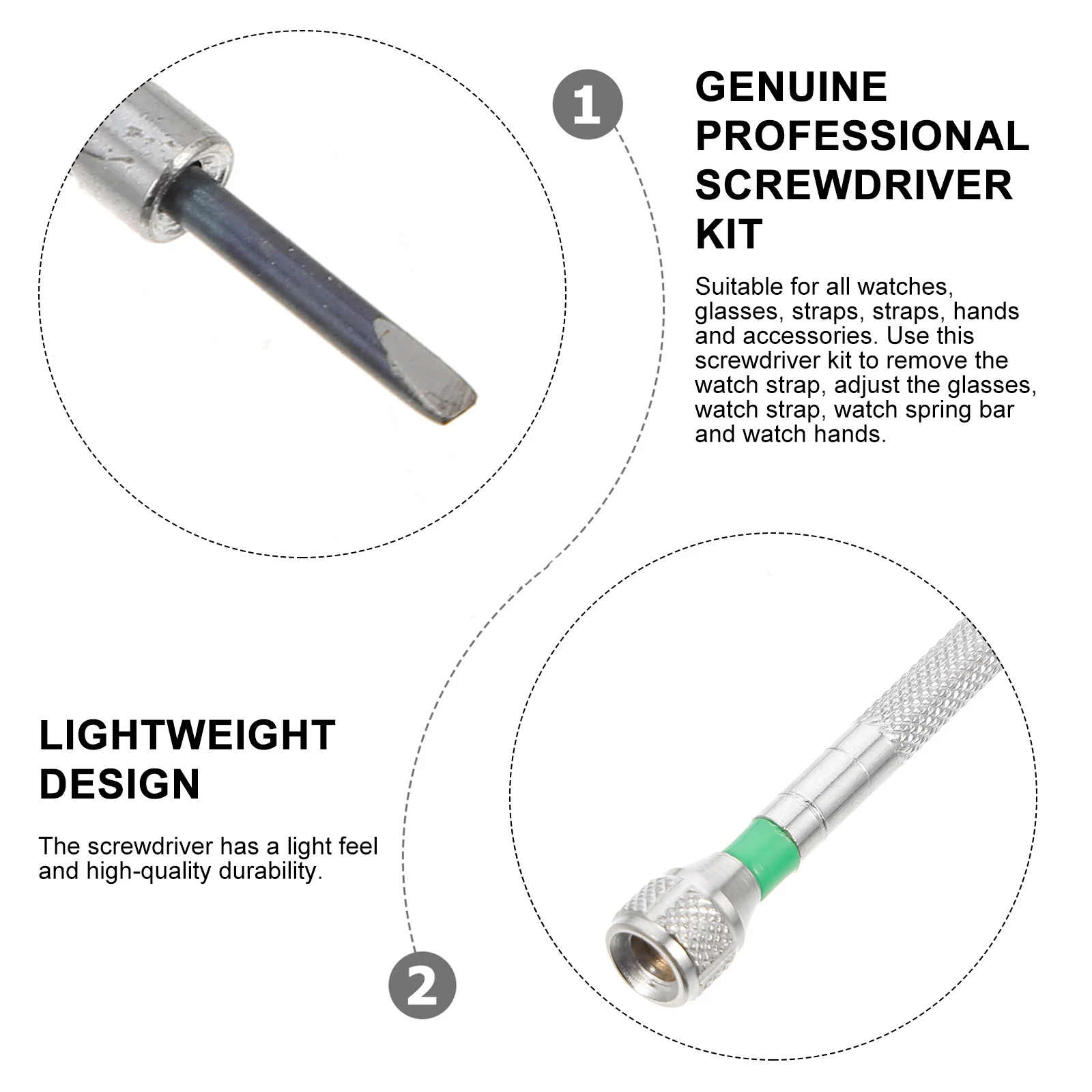 

13Pcs Watch Screwdriver Set Delicate Details Long Service Life for Small Electronics Components Repair Watch Screwdriver Set