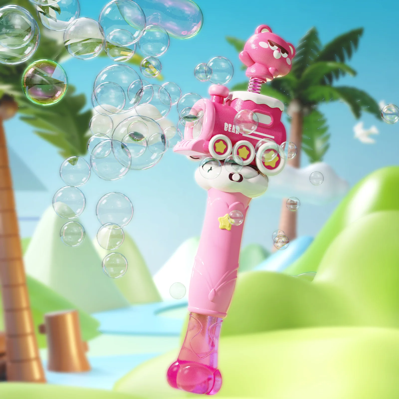 آلة بندقية فقاعات كهربائية أوتوماتيكية بالكامل للأطفال ، أغنام الطائرات ، الشاطئ الصيفي ، ألعاب خارجية للأولاد ، هدية اللعبة