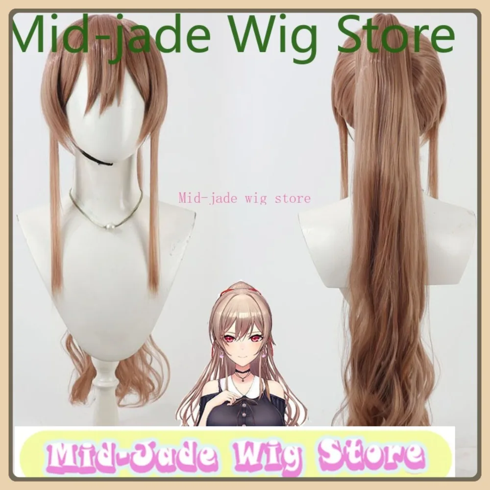 

Mid-jade Wig Store VTuber Flare・E・Lustario Cosplay Wig Halloween Anime Game Role Playing Synthetic Hair Clothing Props
