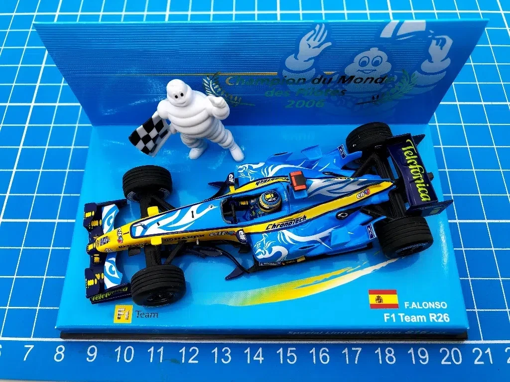 Minichamps 1:43 F1 2006 R26 F.Alonso Britain Simulation Limited Edition Resin Metal Static Car Model Toy Gift