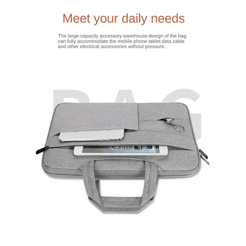 A73T 14 Inch High Capacity Tablet Sleeve Case Portable Waterproof Laptop Sleeve Case for Carrying A 14-Inch Laptop Black