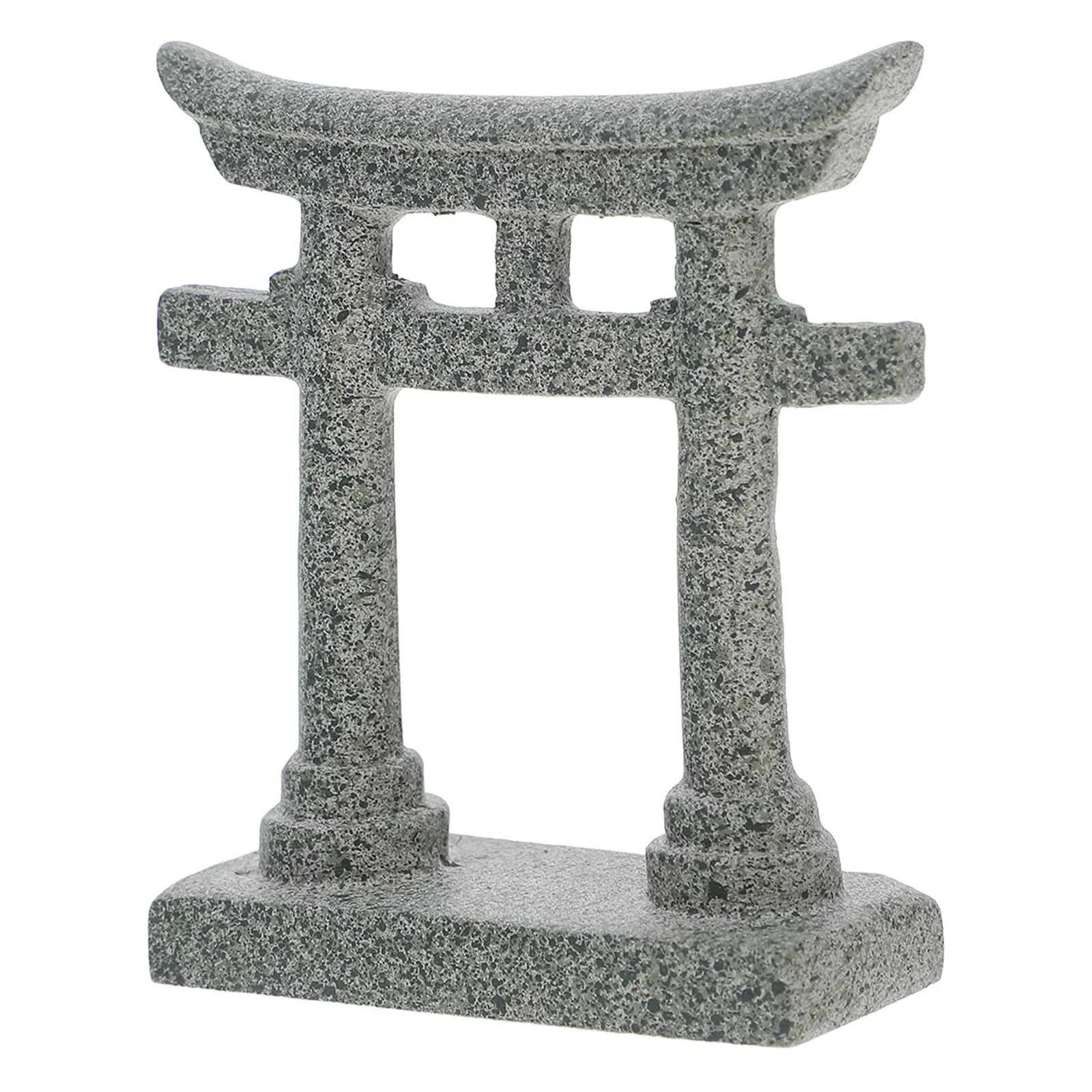 Miniature Japanese Torii Gate Aquarium Ornament Handmade Resin Shinto Shrine Statue Fish Tank Decoration Zen Garden Decor