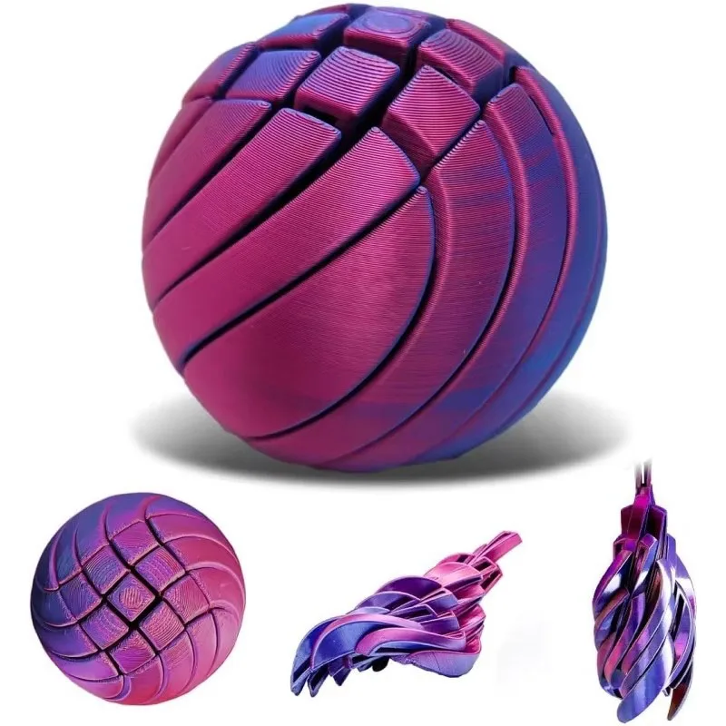 NEW 3D Printed Twisted Sphere Cool Stuff Sensory Focus ADHD Anxiety Relaxation Desk Stress Relief Toys For Office & Home