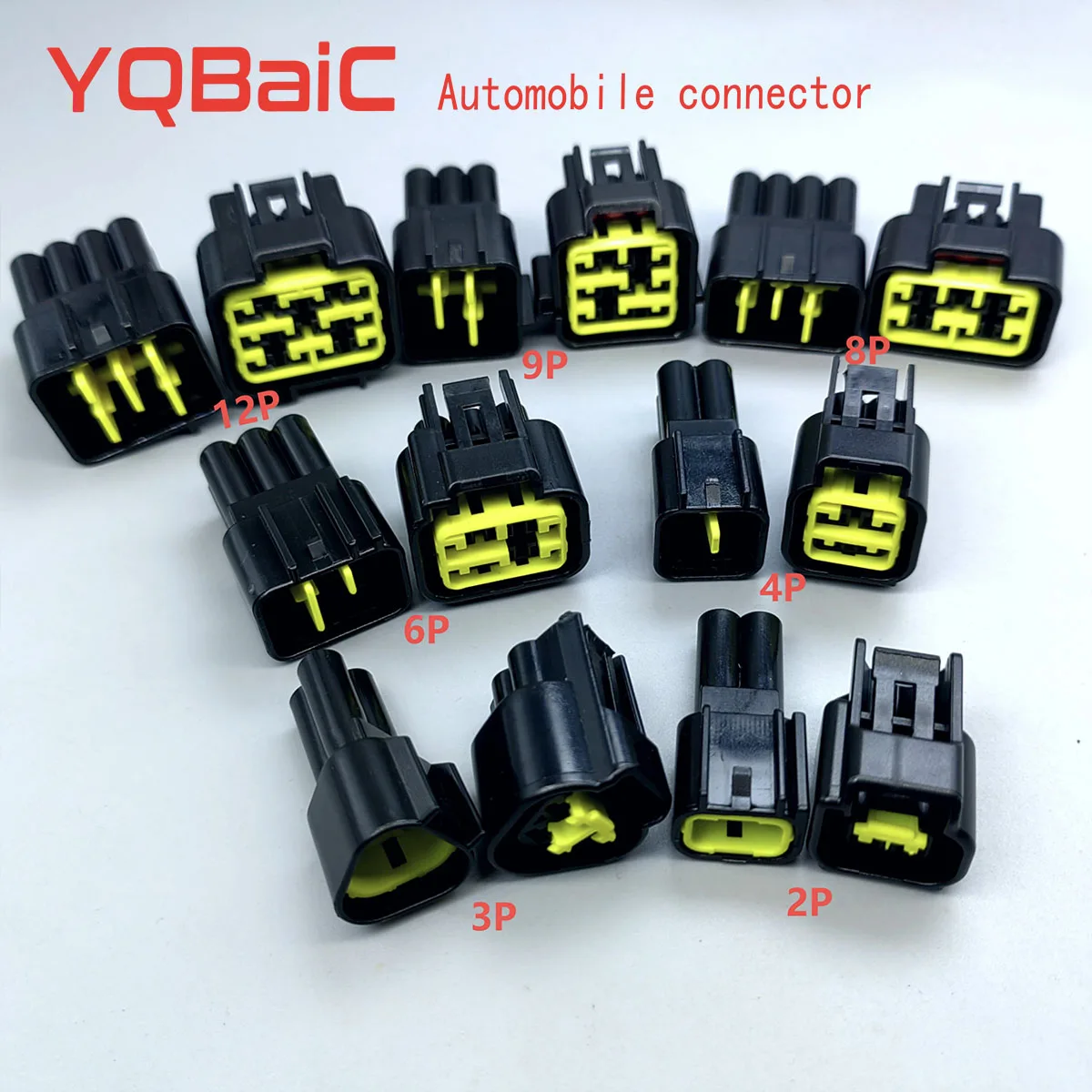 

5 Sets 2 3 4 6 8 9 12Pin Female Male FWY-C For Furukawa Auto Connector Waterproof Electrical Plug Connector 12444-5504-2