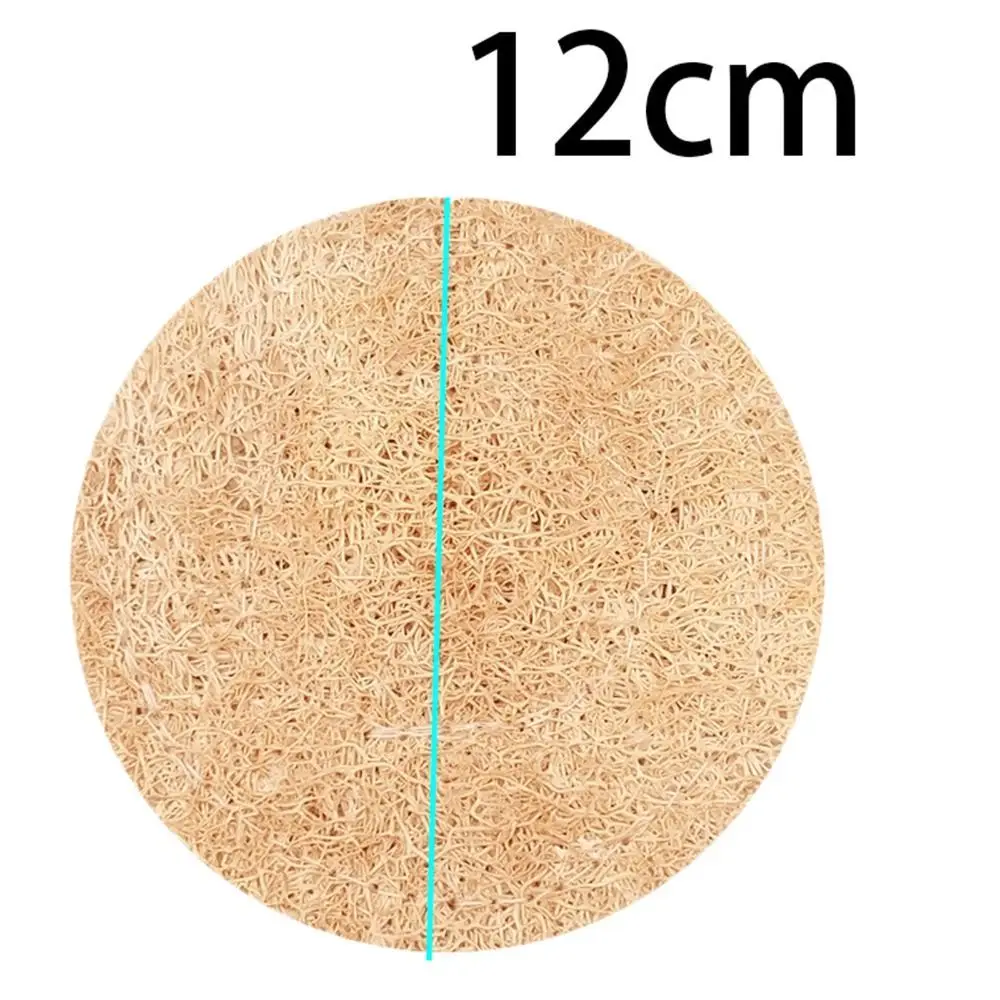 Kung Fu TeaSet Round Tea Cup Mat Natural Double sided Teapot Pad Absorb Water Creative Loofah Mat Tea