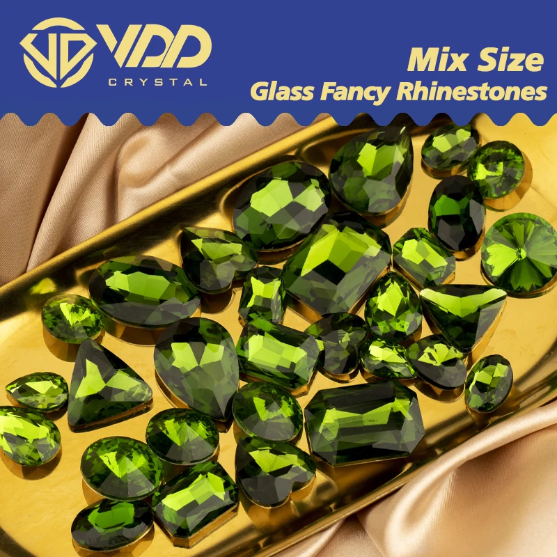 VDD Rote Fancy Pointback Strass-Mischung aus Glas-Kristallen, Glitzernde Glänzende Strasssteine für Nagelkunst-Zubehör, Bastelarbeiten und Dekoration – Detail 10