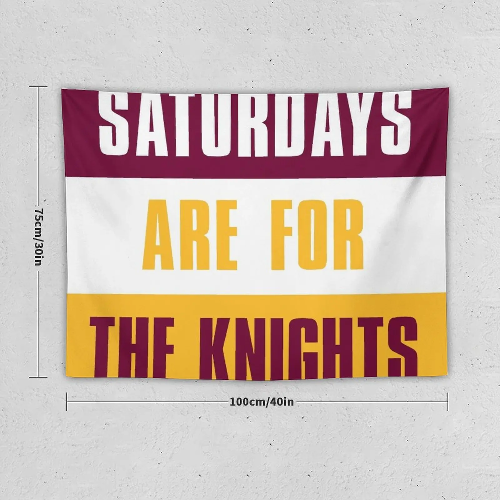 Saturdays are for The Knights, Calvin College Tapestry Wall Decorations Wall Carpet Tapestry